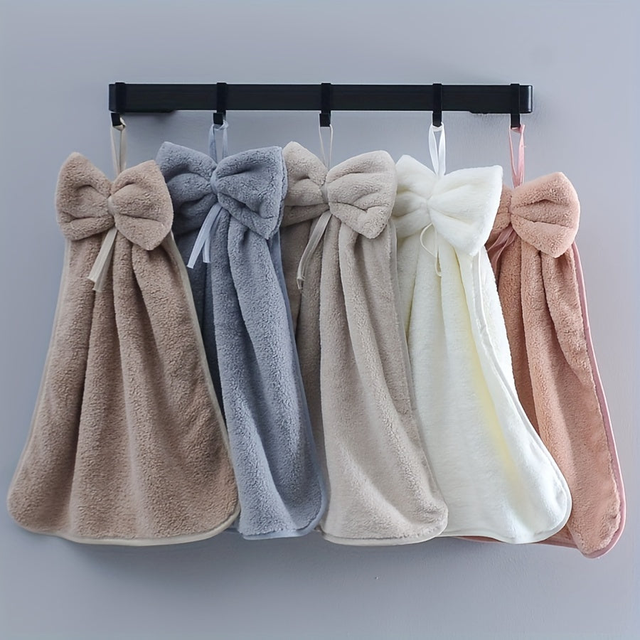 3pcs Kitchen Towel Set, Bowknot Skirt Pattern Tableware Cleaning Cloth, Dish Towel, for Household Cleaning, Ideal Kitchen Essentials