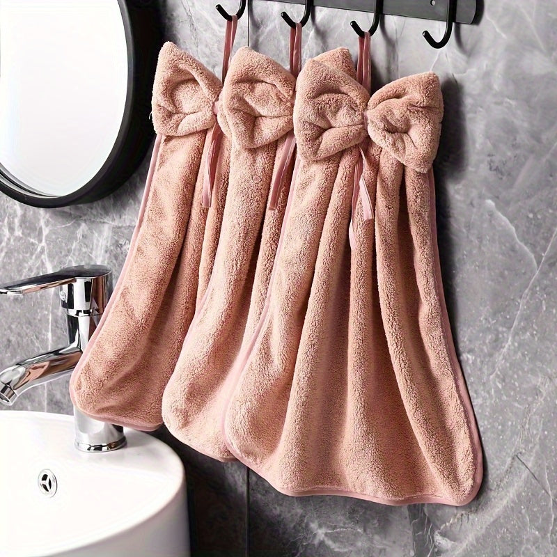 3pcs Kitchen Towel Set, Bowknot Skirt Pattern Tableware Cleaning Cloth, Dish Towel, for Household Cleaning, Ideal Kitchen Essentials