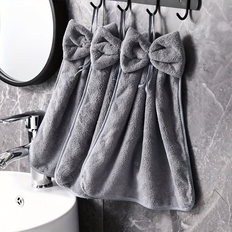 3pcs Kitchen Towel Set, Bowknot Skirt Pattern Tableware Cleaning Cloth, Dish Towel, for Household Cleaning, Ideal Kitchen Essentials